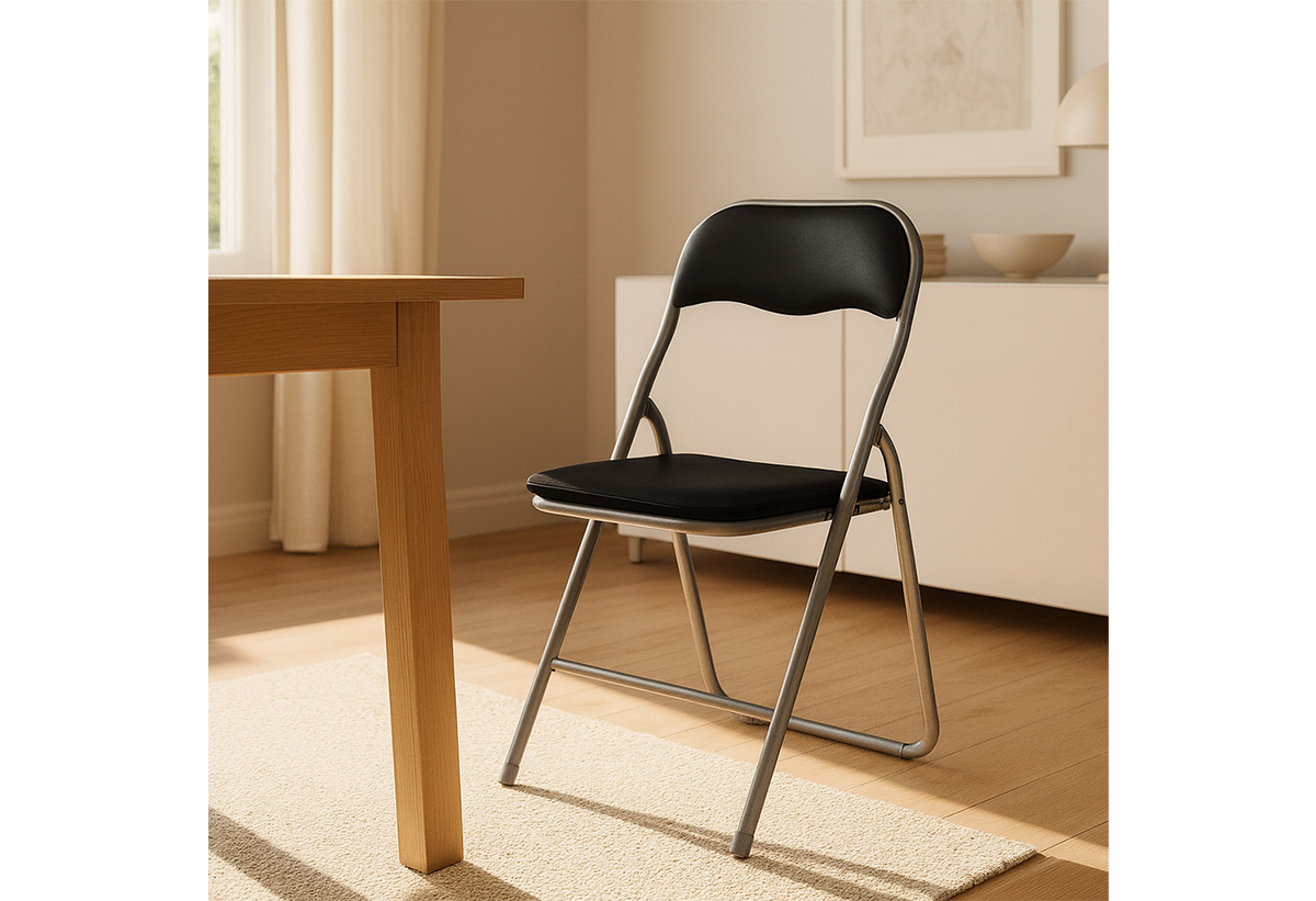 Απεικονίζεται μια τραπεζαρία με καρέκλες Mango.